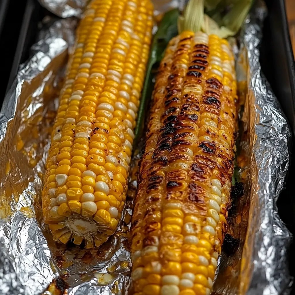 Oven-Roasted Corn in Foil with Garlic Butter
