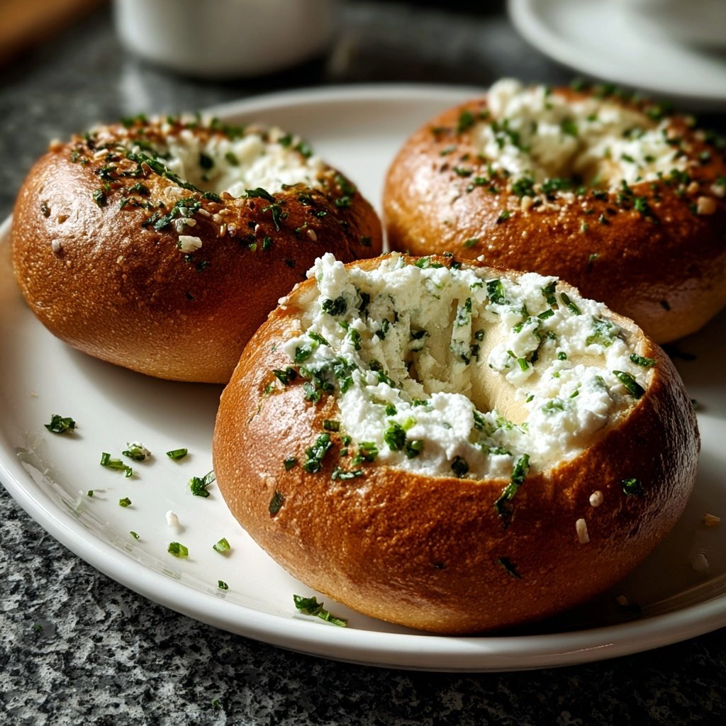 Protein Bagels With Cottage Cheese