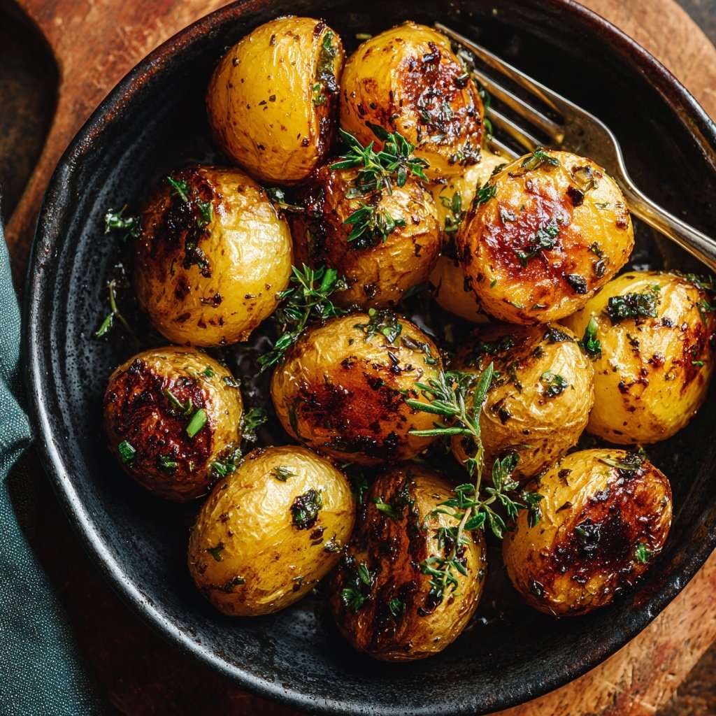 Roasted Baby Potatoes with Truffle Oil