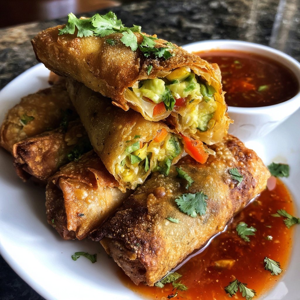 Super Bowl Veggie Spring Rolls