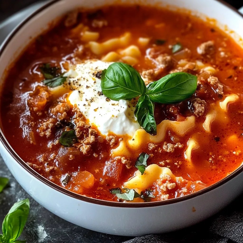 Lasagna Soup