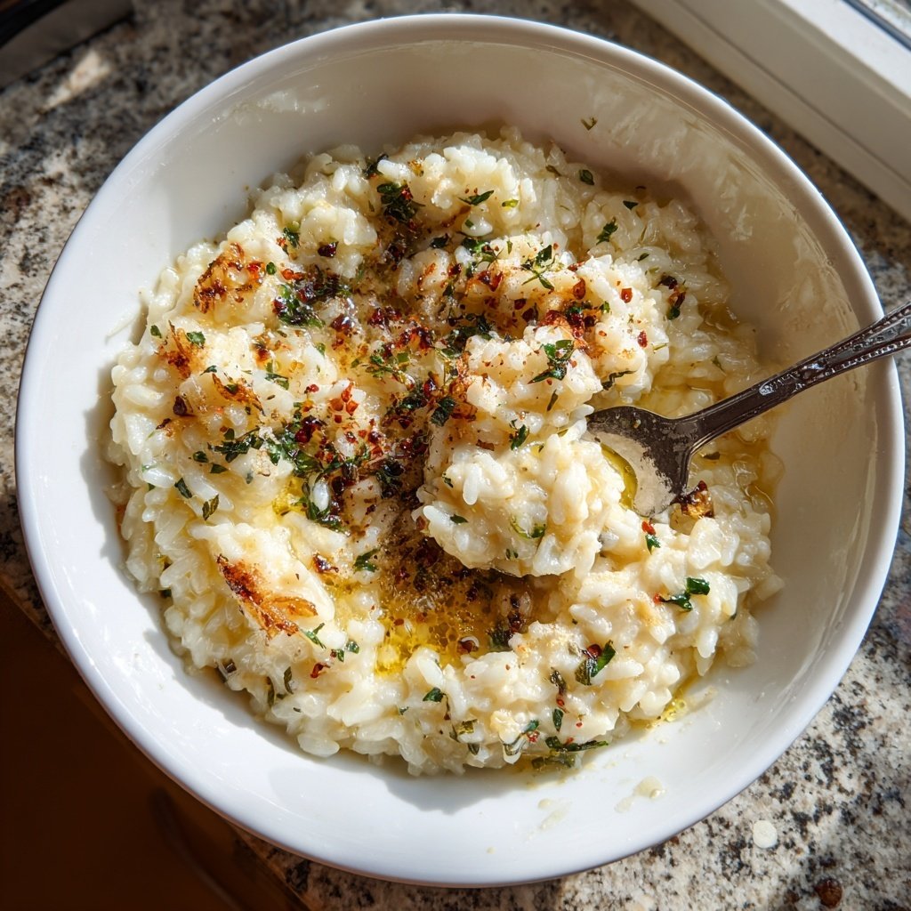 Romantic Roasted Garlic Risotto