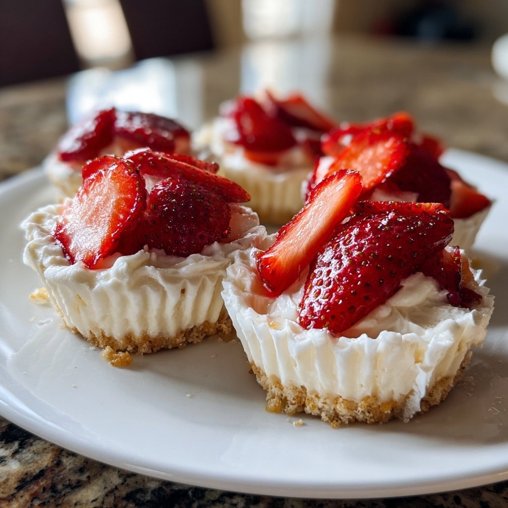 Fresh Strawberry Cream Cups