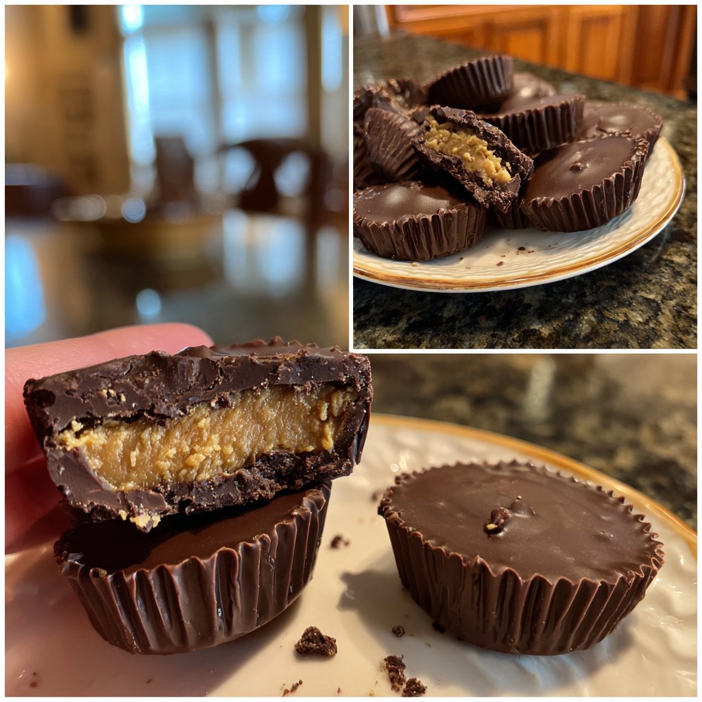 Homemade Reese’s Cups Dark Chocolate