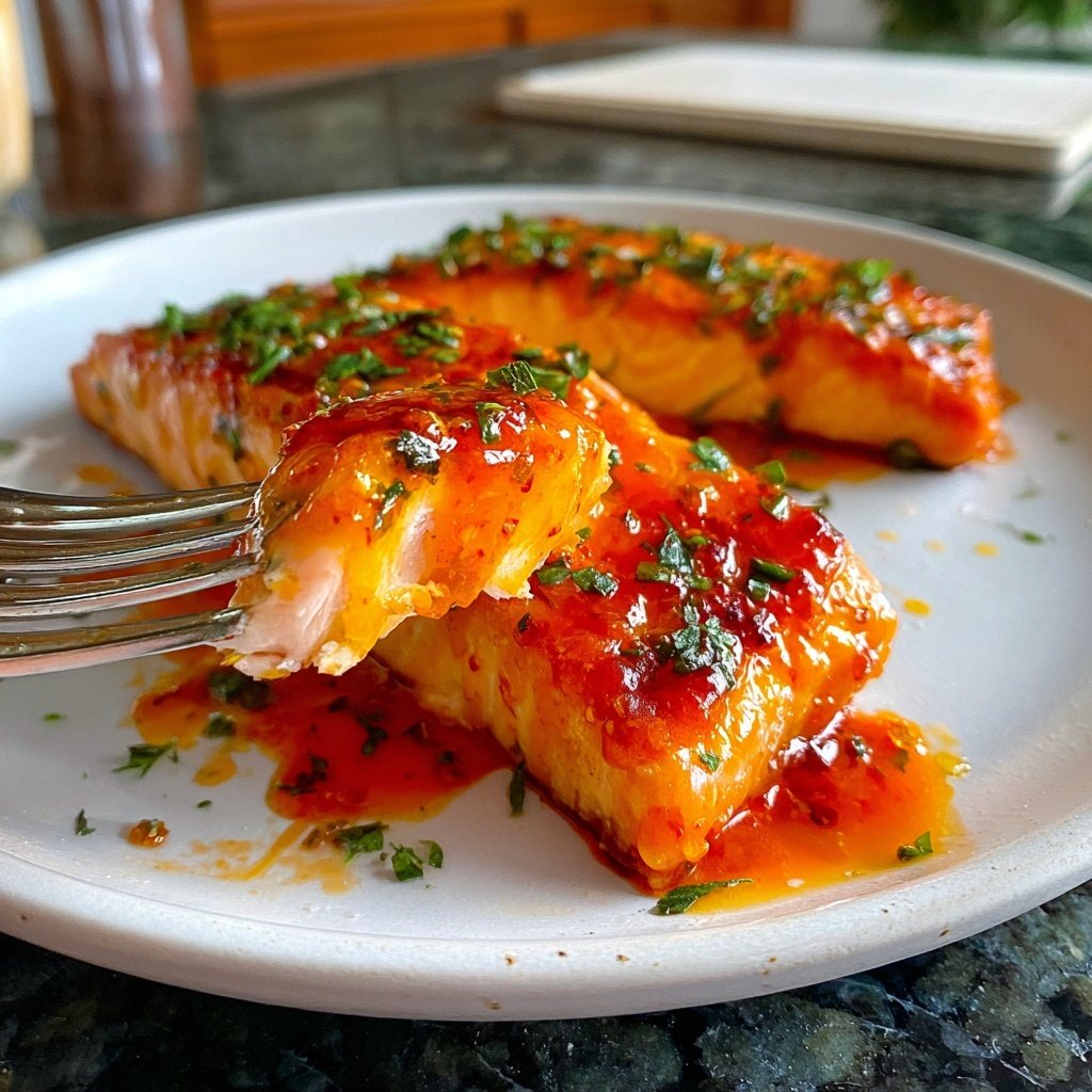 Salmon with Blood Orange Glaze