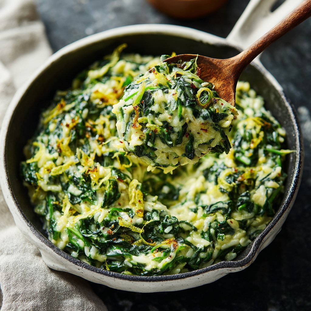 Creamy Lemon Spinach Rice