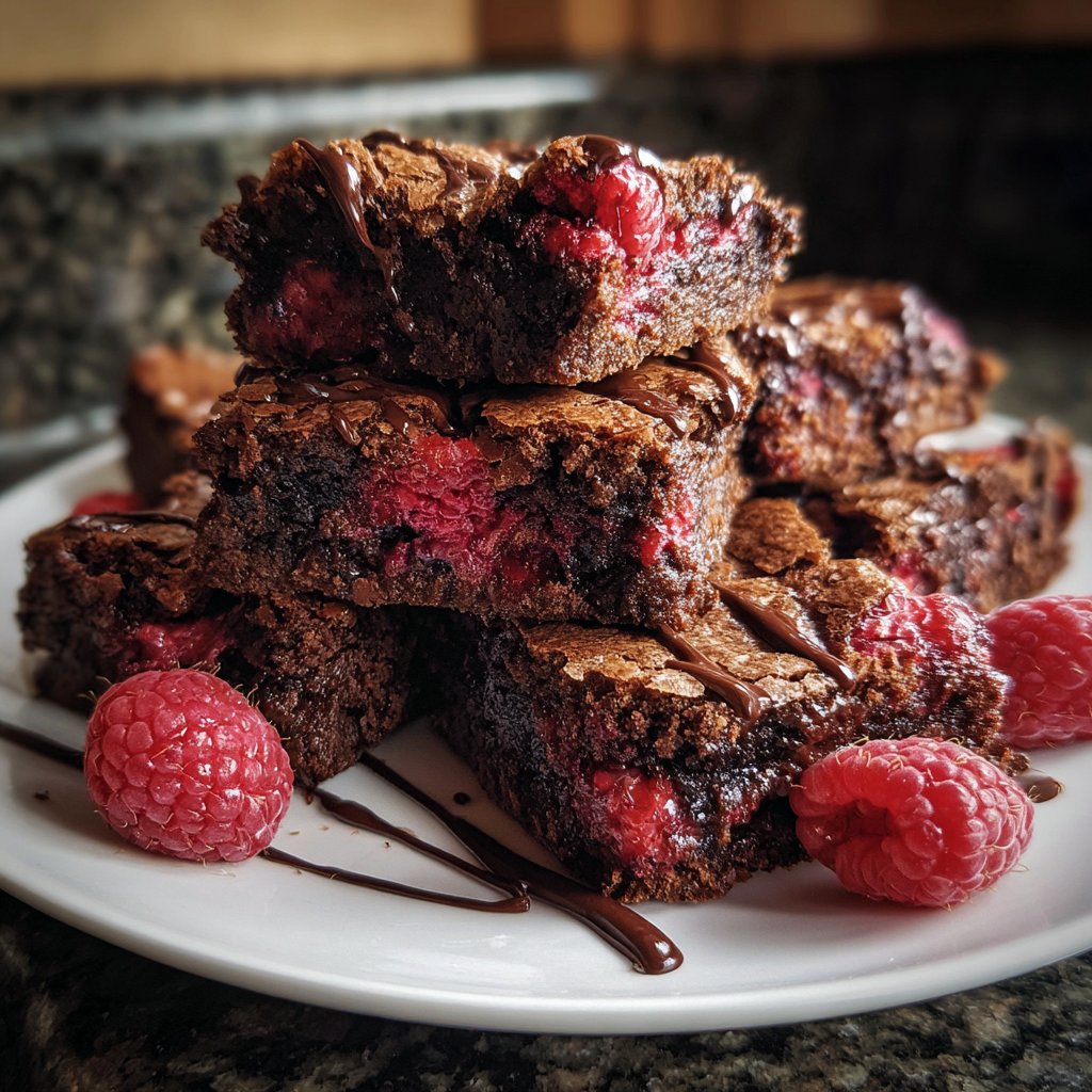 Chocolate Raspberry Brownies