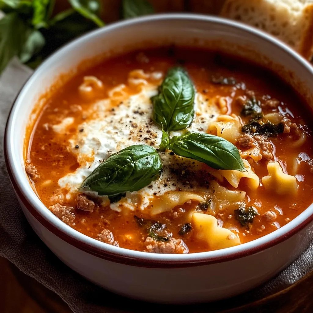 Lasagna Soup
