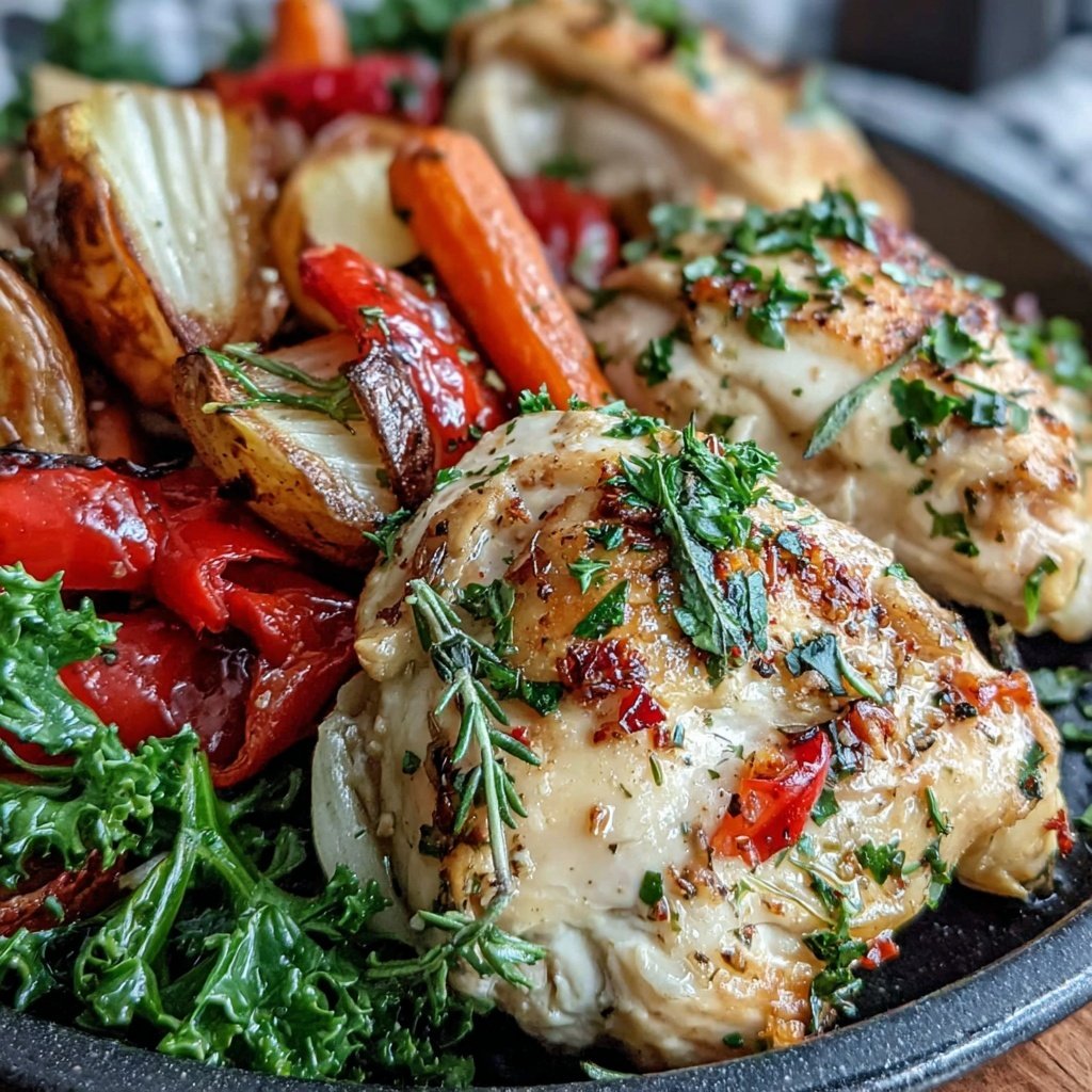 Healthy Chicken And Roasted Vegetables