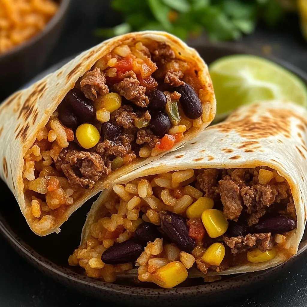 Easiest Ever Beef Burritos