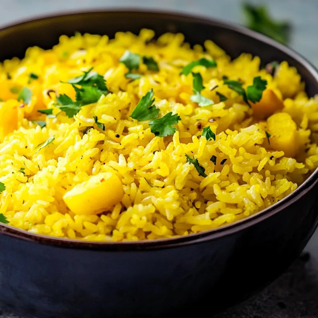 Garlic Turmeric Rice