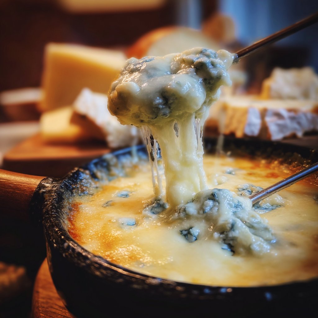 Fondue with Blue Cheese Blend
