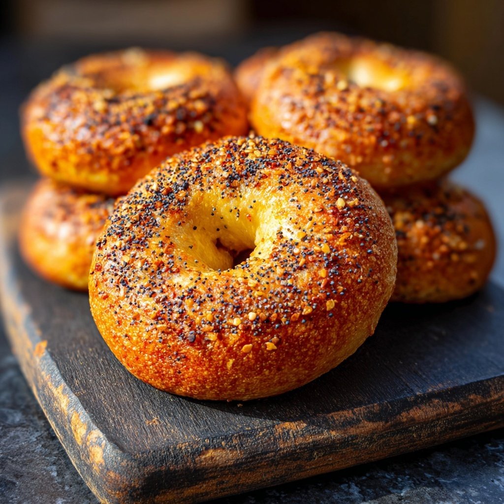 Protein Bagels With Egg Wash