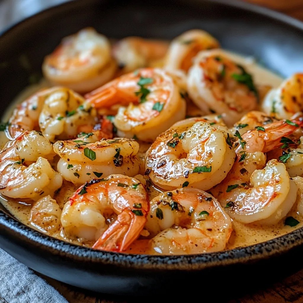 Easy Creamy Garlic Shrimp