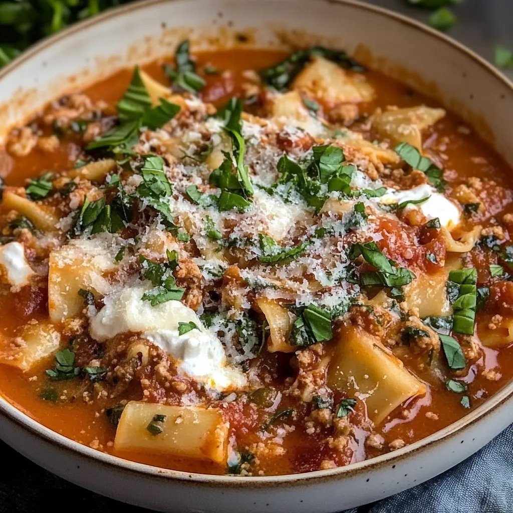 30-Minute Lasagna Soup